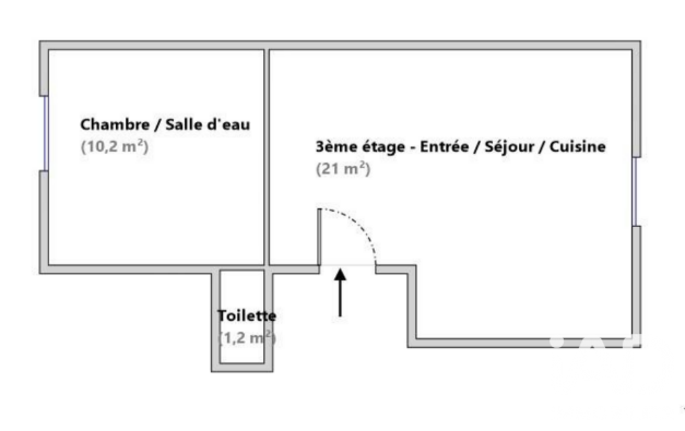 Vente appartement à Aubagne (13400) : appartement 2 pièces 32 m² - 2054574 — 10
