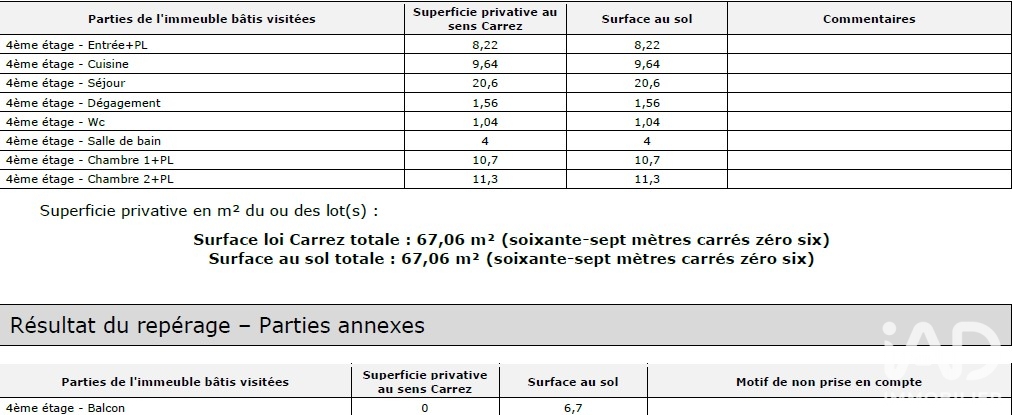 Vente appartement à L'Île-Saint-Denis (93450) : appartement 3 pièces 67 m² - 2057086 — 20