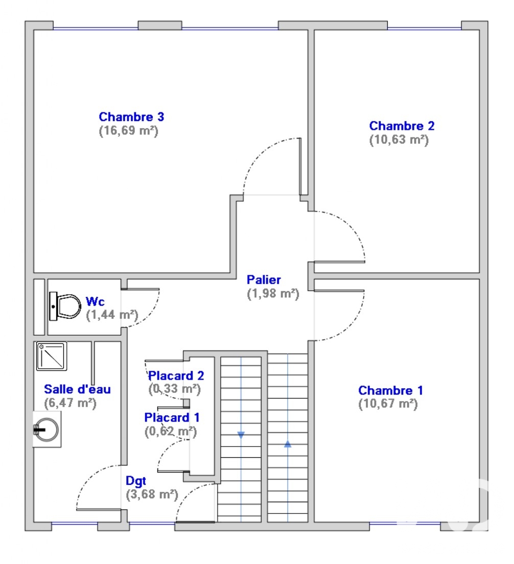 Vente maison à Le Mans (72100) : maison 5 pièces 122 m² - 2056696 — 12