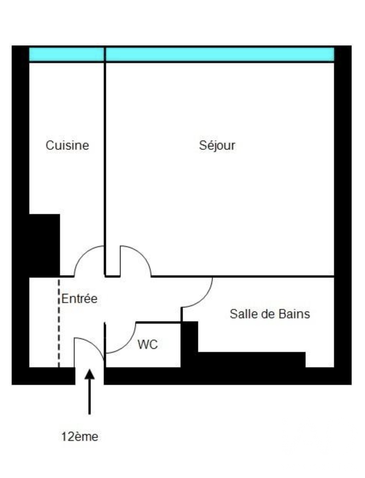 Vente appartement à Paris (75013) : appartement 1 pièce 35 m² - 2056207 — 2