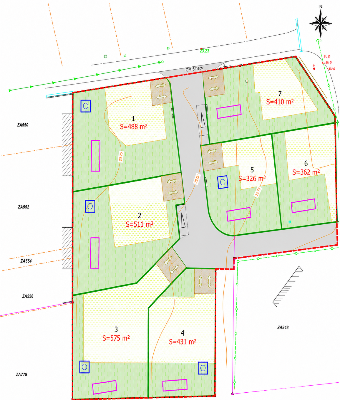 Vente Terrain 410 m²