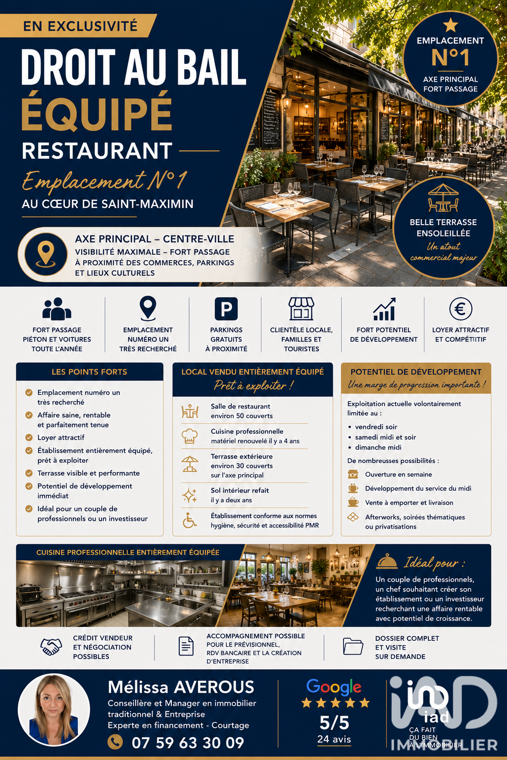 Vente Restaurant 100 m²