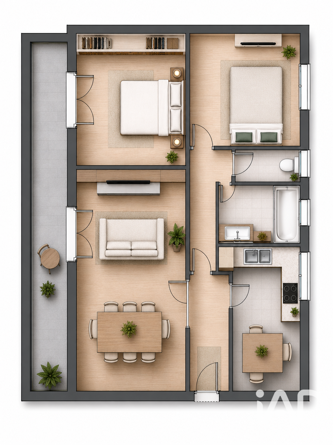 Vente Appartement 3 pièces