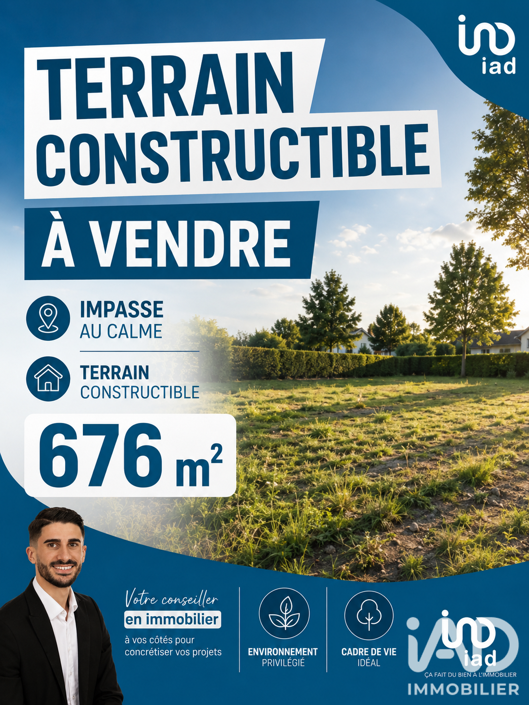 Vente Terrain à bâtir 676 m²