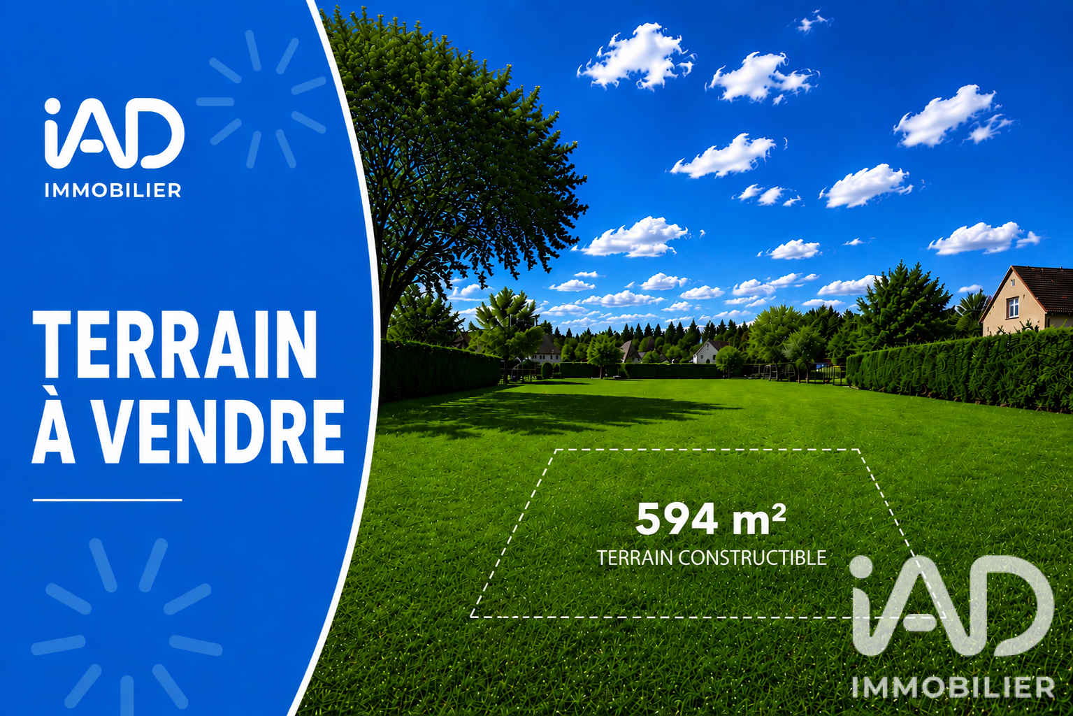 Vente Terrain à bâtir 594 m²