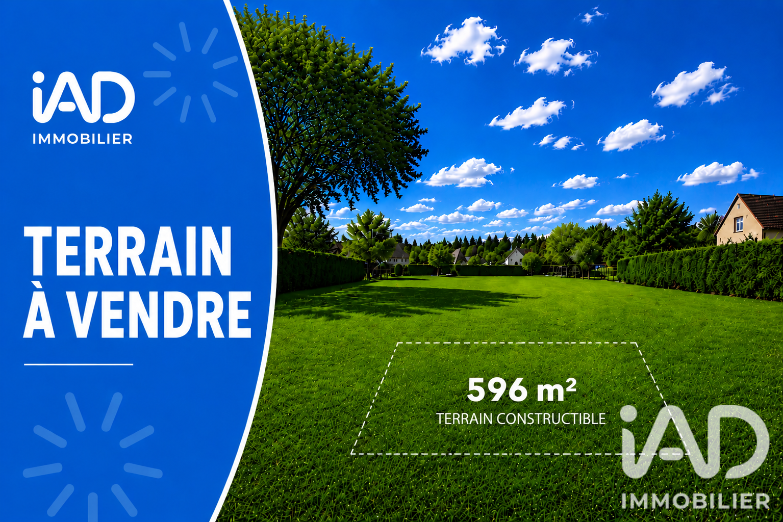Vente Terrain 596 m²