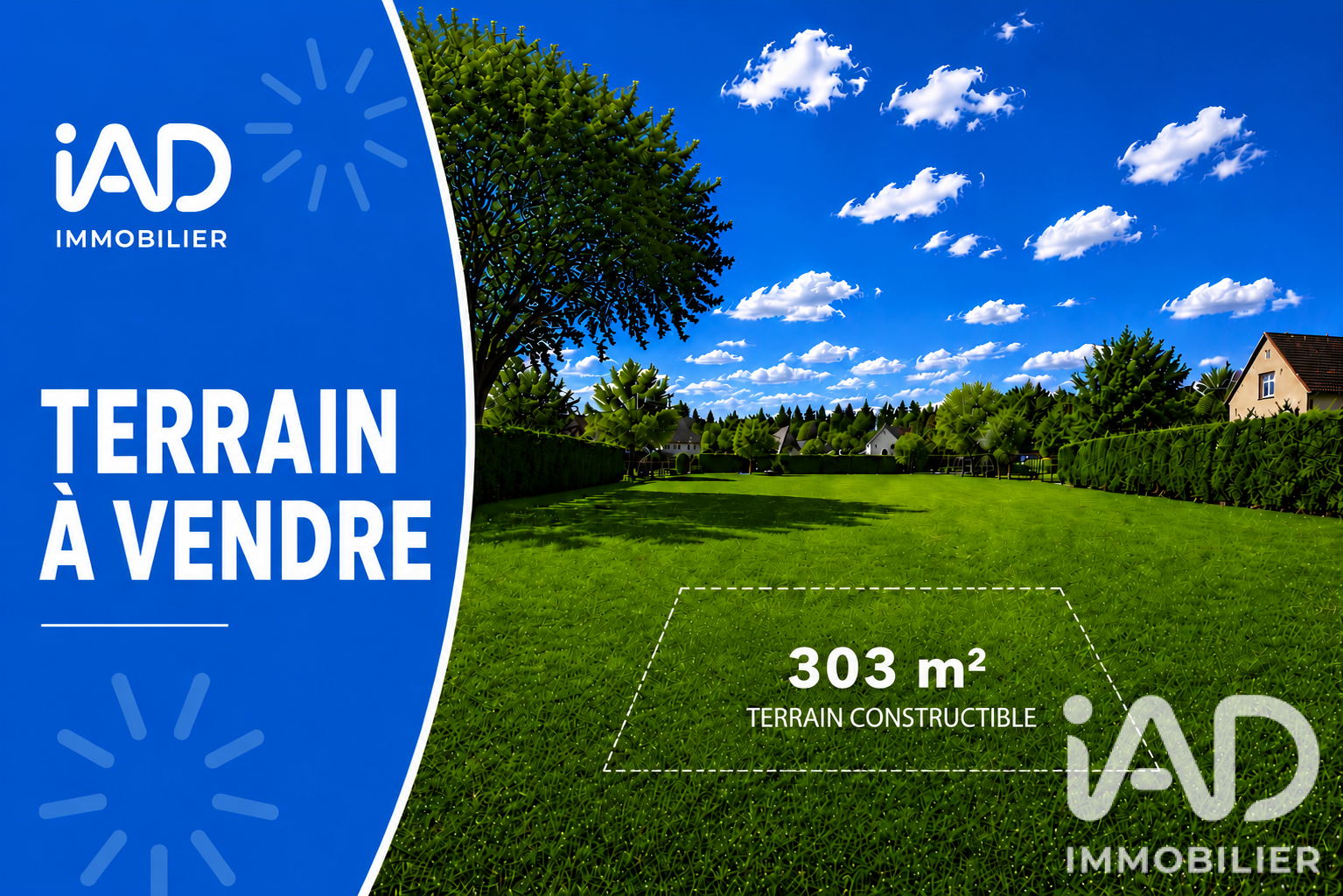 Vente Terrain à bâtir 303 m²