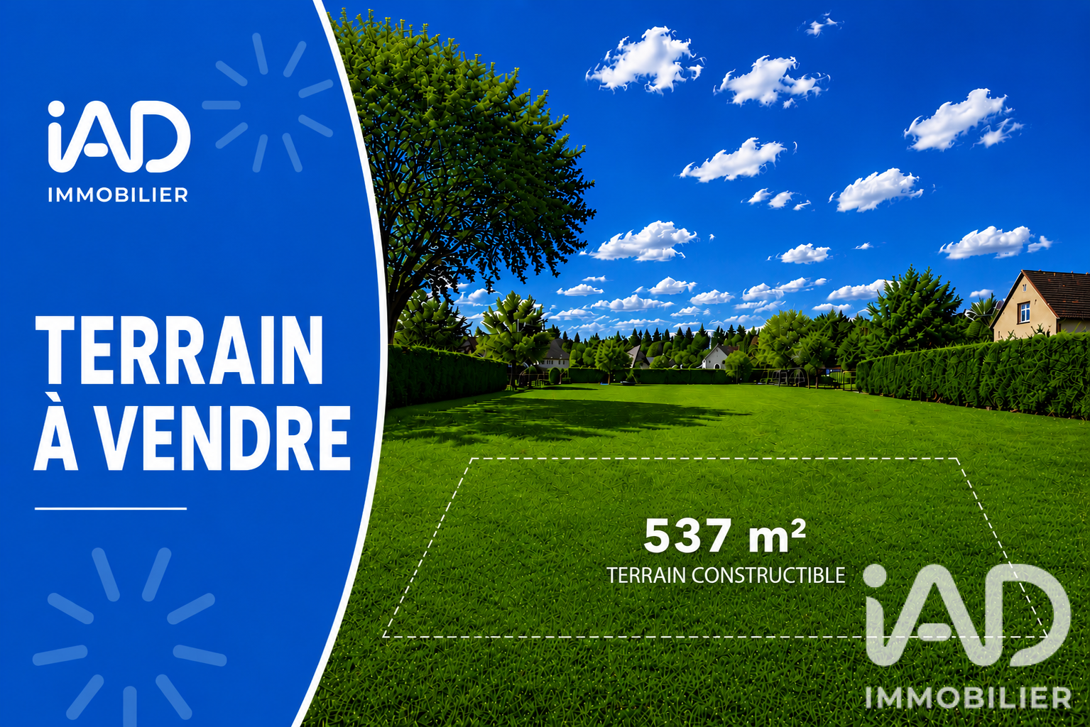 Vente Terrain à bâtir 537 m²