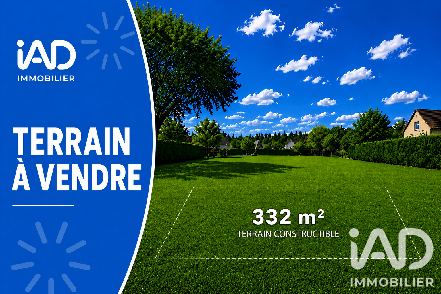Vente Terrain à bâtir 332 m²