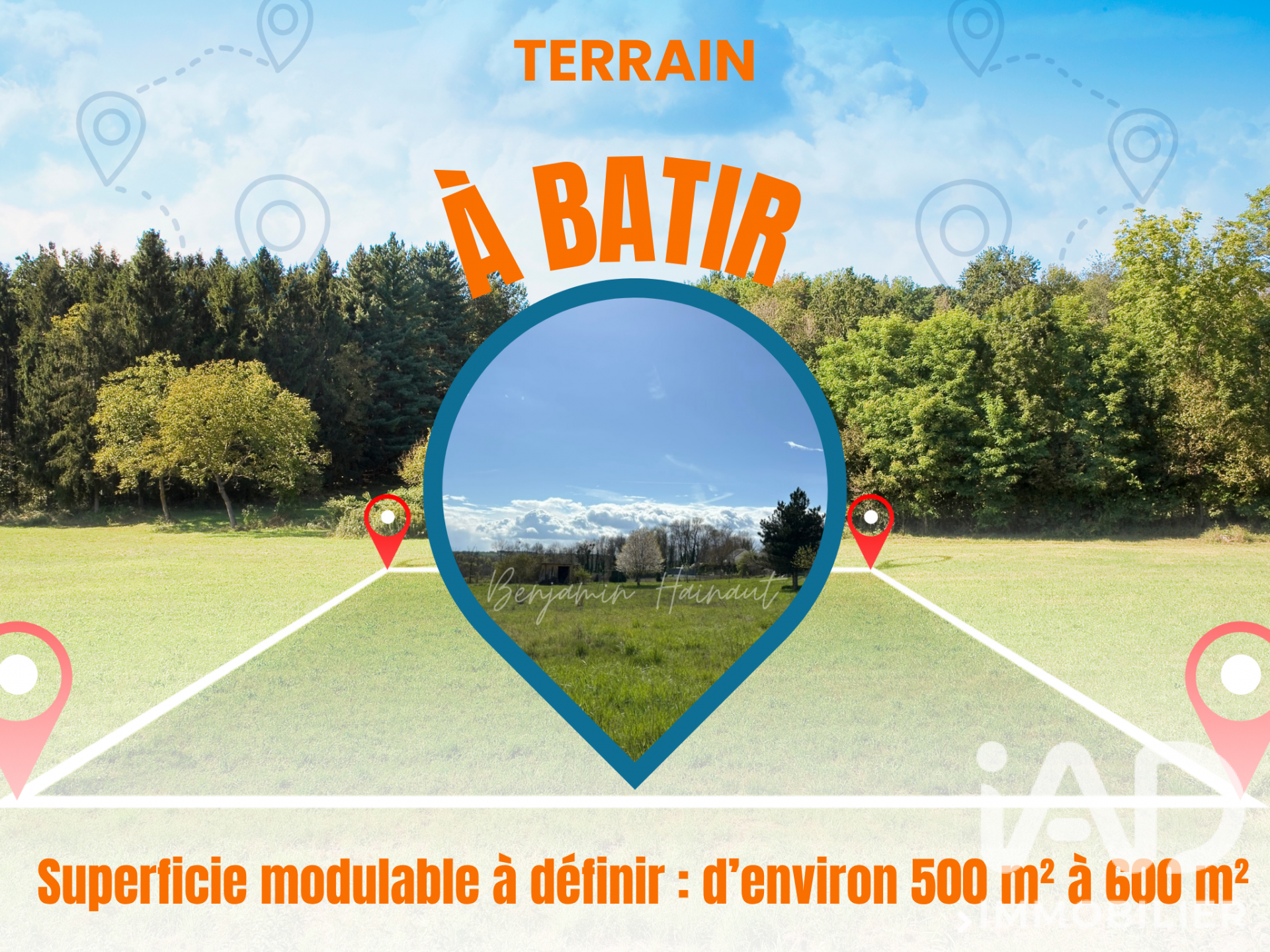 Vente Terrain à bâtir 550 m²