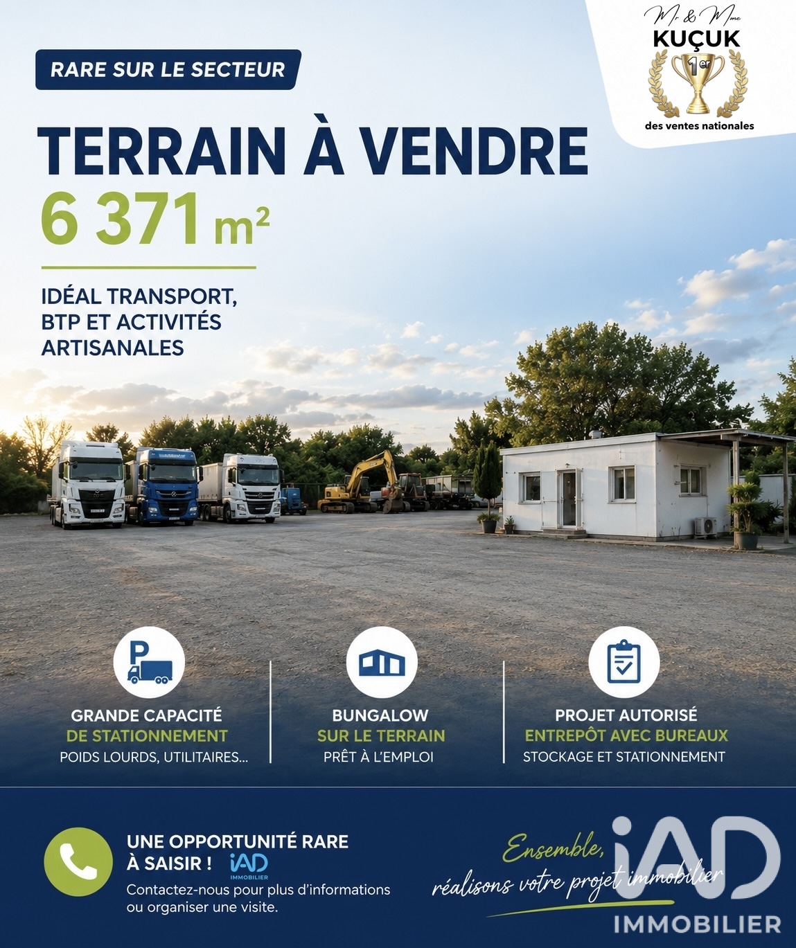 Vente Terrain 6 371 m²