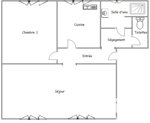 Vente appartement à Lucé (28110) : appartement 2 pièces 59 m² - 2071576 — 7