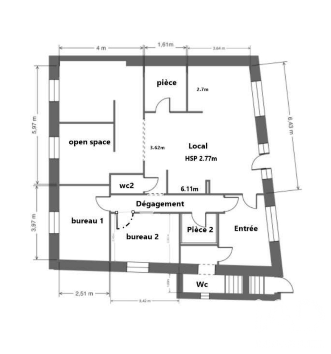 Vente appartement à L'Arbresle (69210) : appartement 4 pièces 100 m² - 2071533 — 12