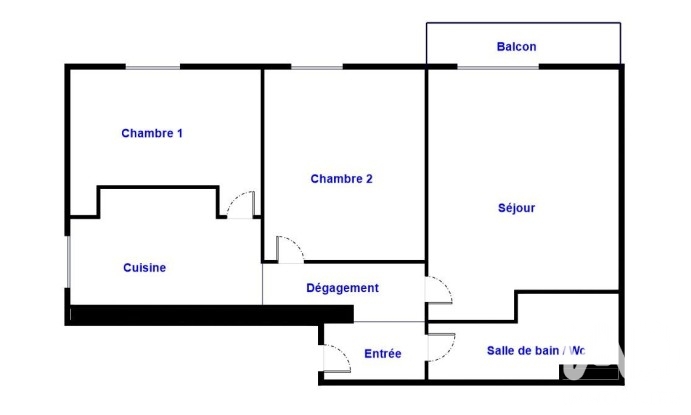 Vente appartement à Goussainville (95190) : appartement 3 pièces 49 m² — 7