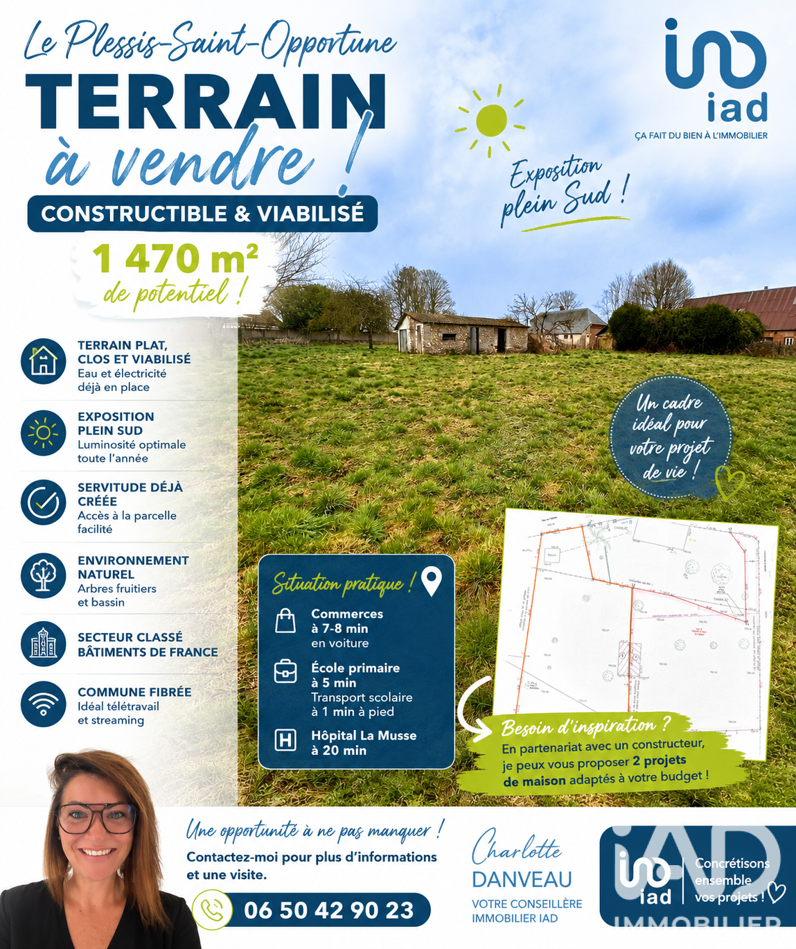 Vente Terrain 1 470 m²