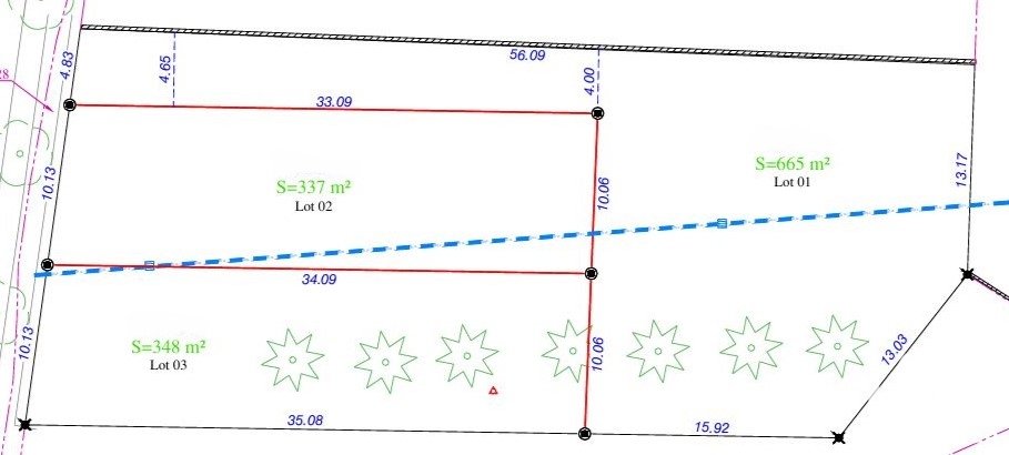 Vente Terrain à bâtir 665 m²