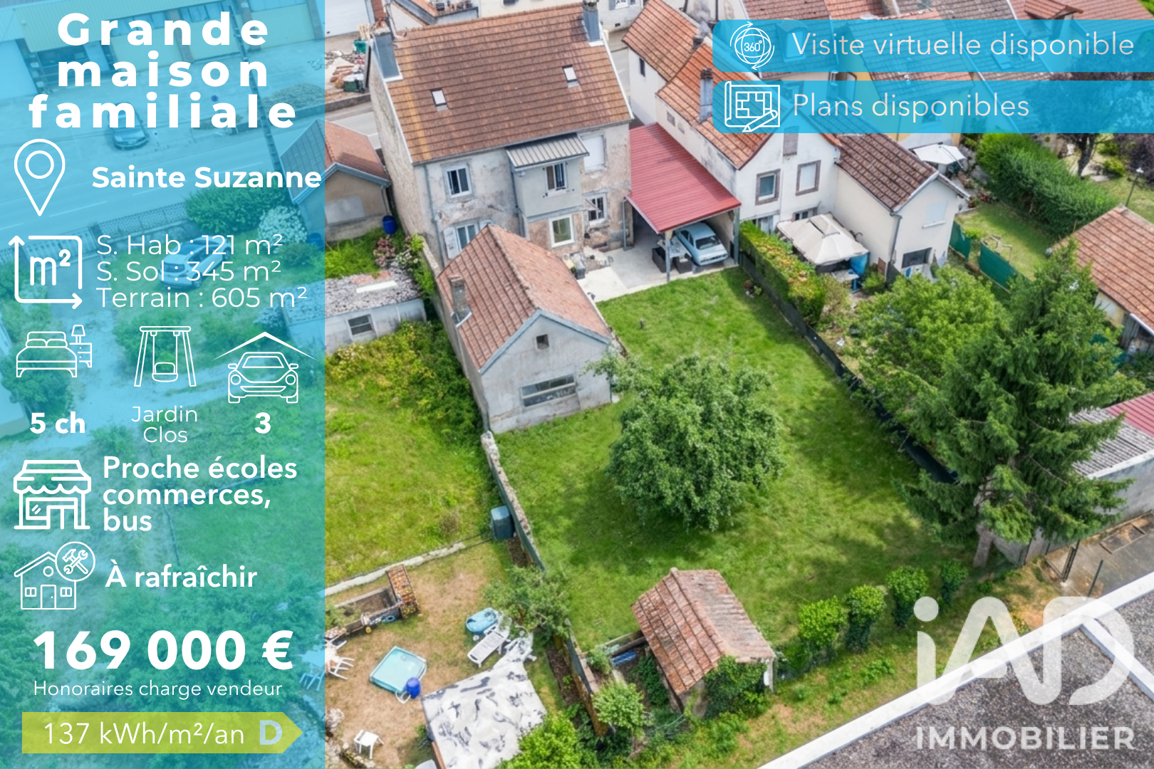 Vente Maison/villa 7 pièces