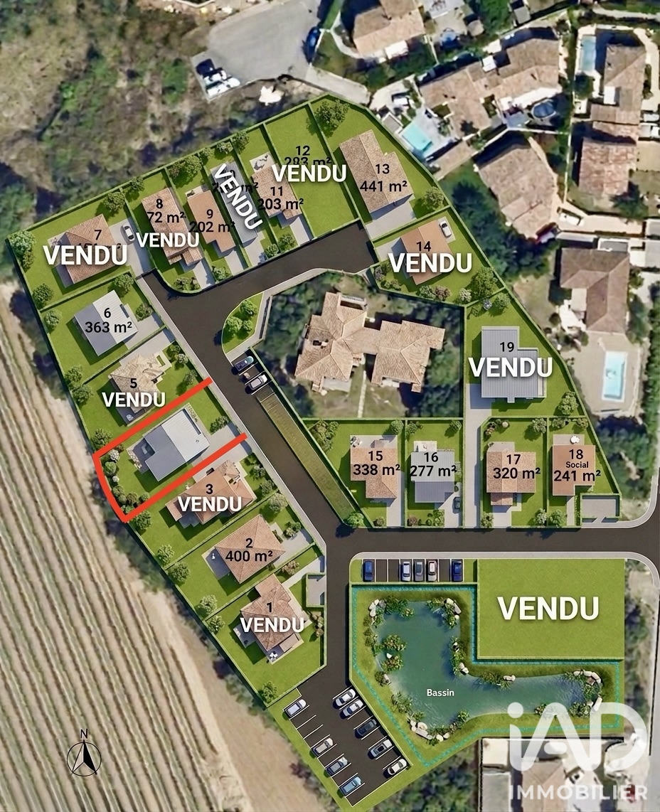Vente Terrain à bâtir 420 m²