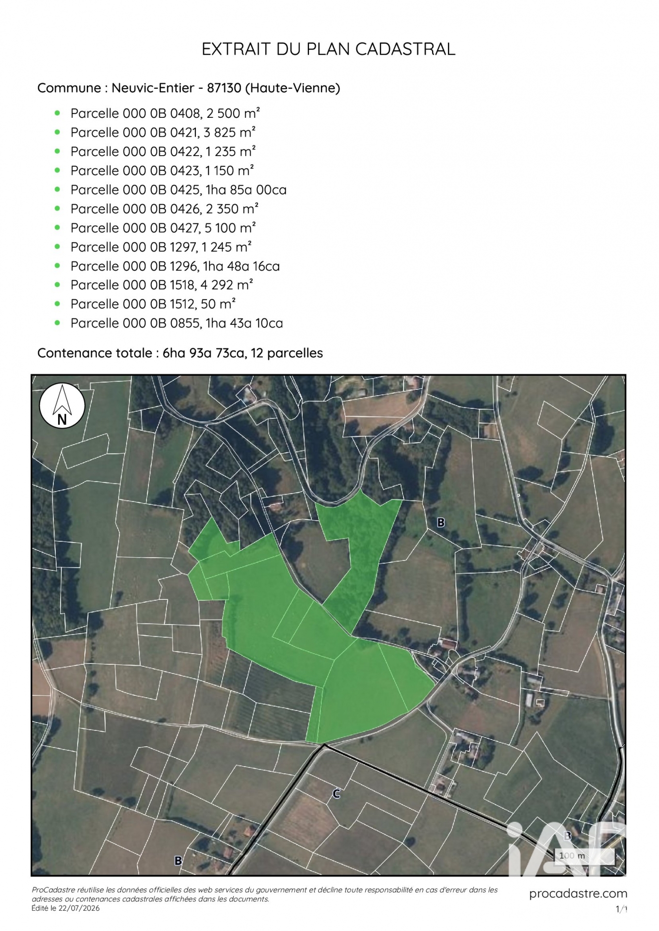 Vente Terrain agricole 69 373 m²