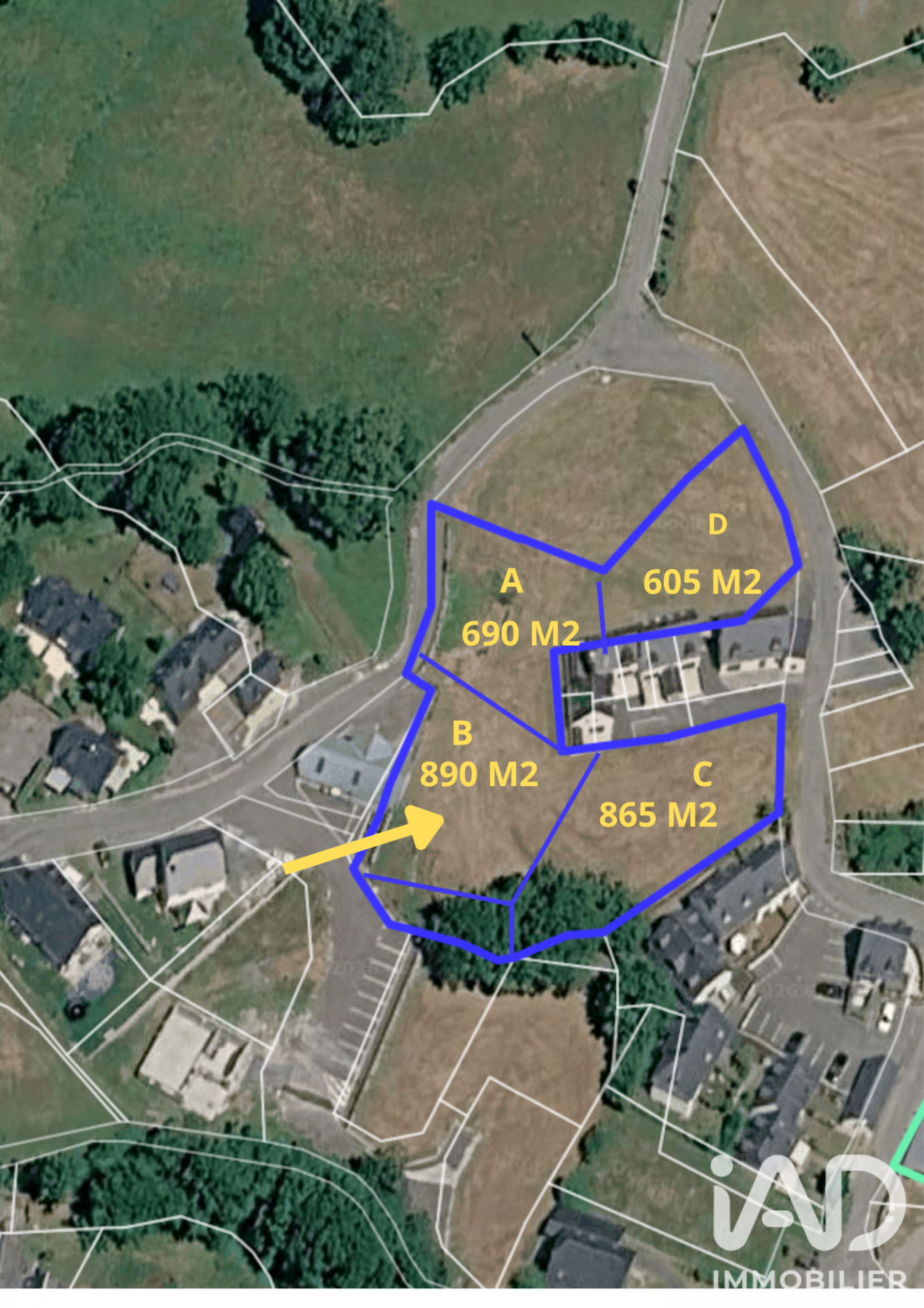 Vente Terrain à bâtir 890 m²