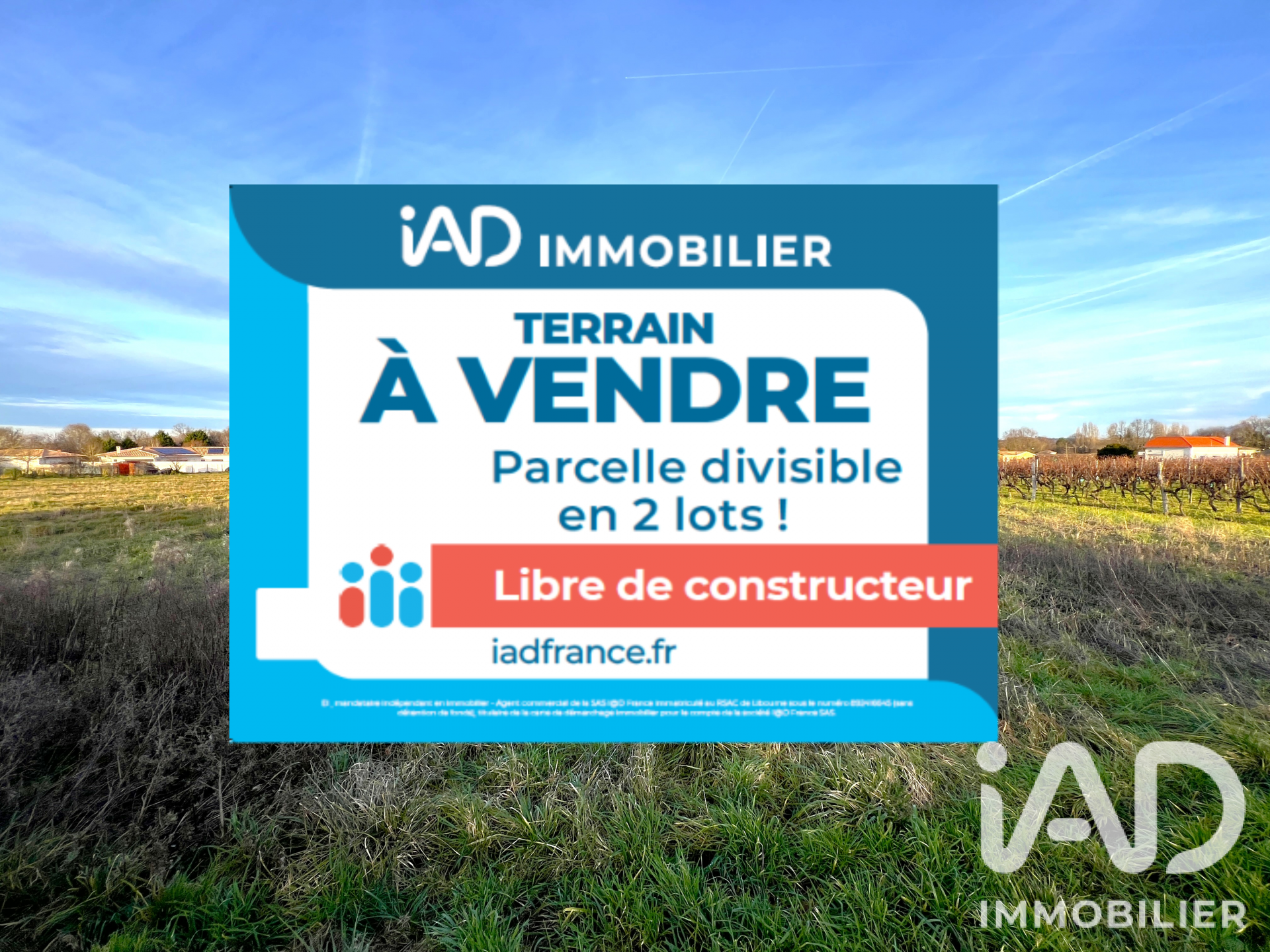 Vente Terrain à bâtir 1 900 m²