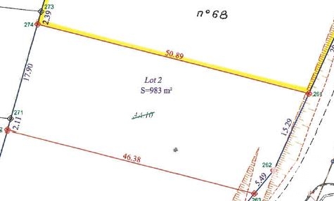 Vente Terrain à bâtir 984 m²
