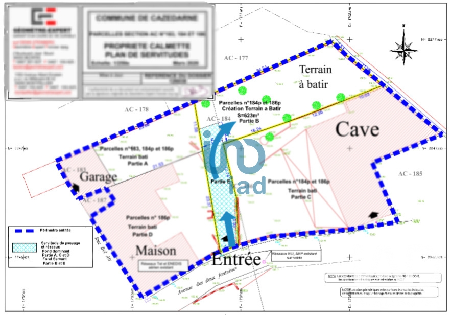 Vente Terrain à bâtir 623 m²