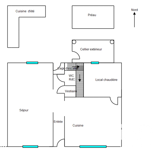 Vente maison à Bourganeuf (23400) : maison de village 6 pièces 120 m² - 2071146 — 26