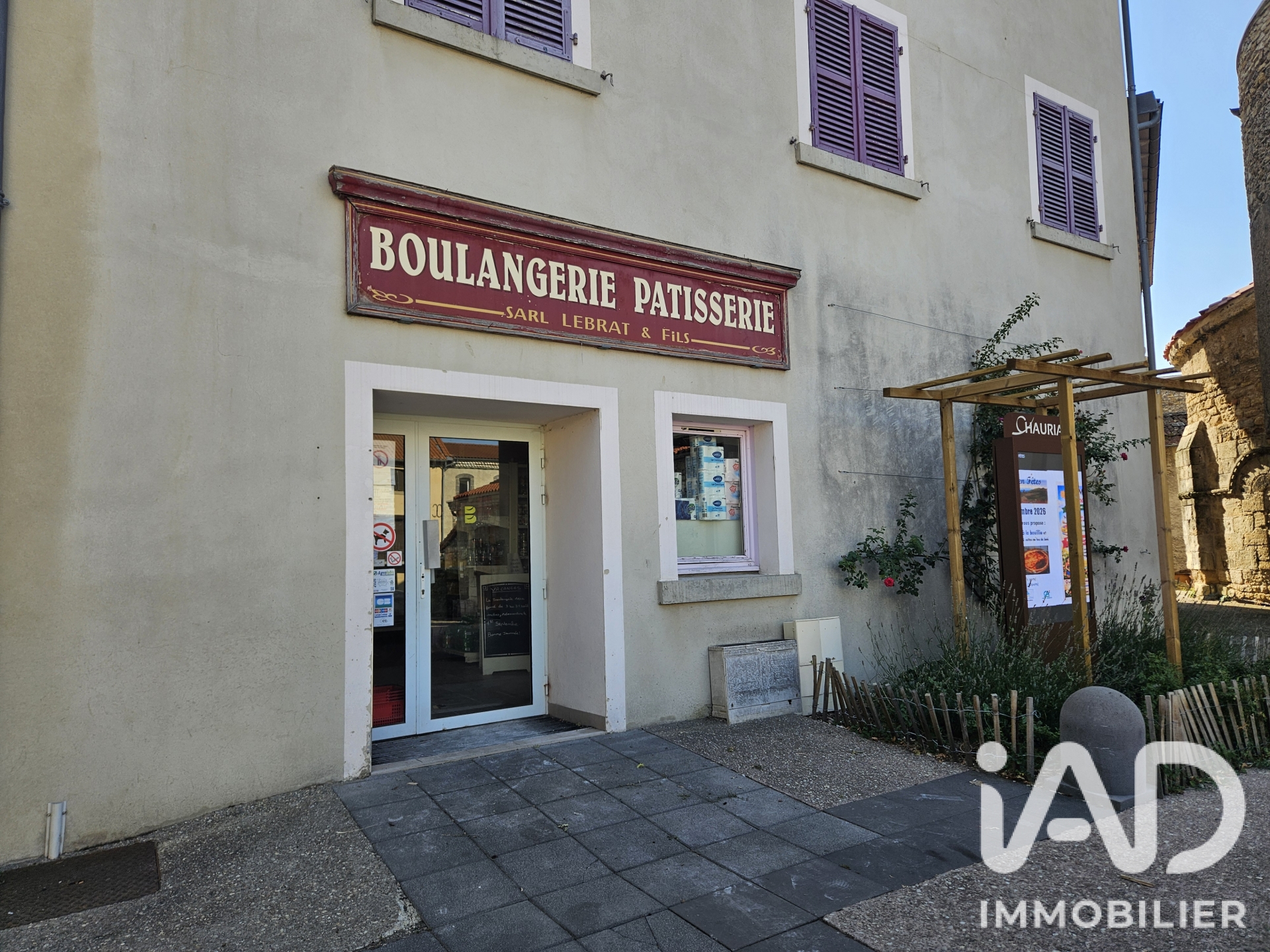 Vente Boulangerie, Pâtisserie 287 m²