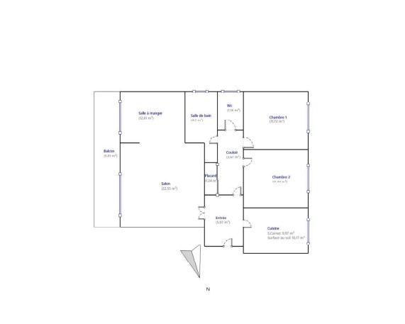 Vente appartement à Montauban (82000) : appartement 4 pièces 85 m² - 2093080 — 12