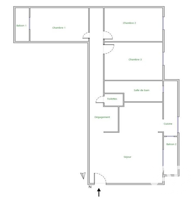 Vente appartement à Rezé (44400) : appartement 4 pièces 66 m² - 2093598 — 17