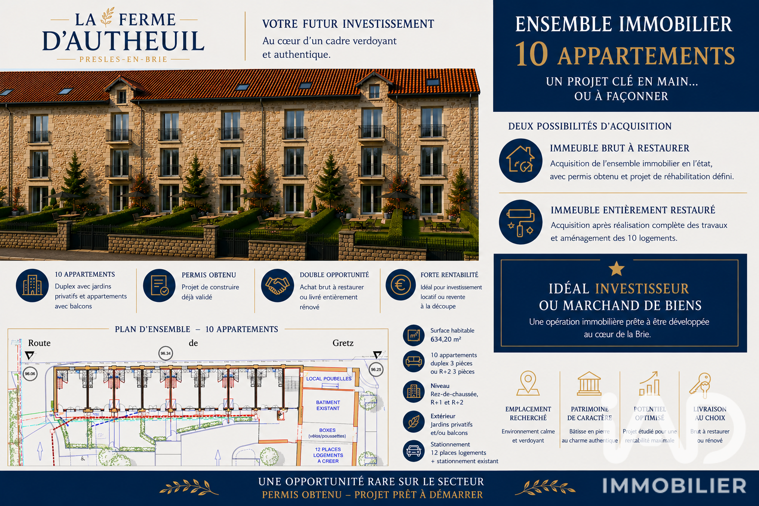 Vente Immeuble 634 m²