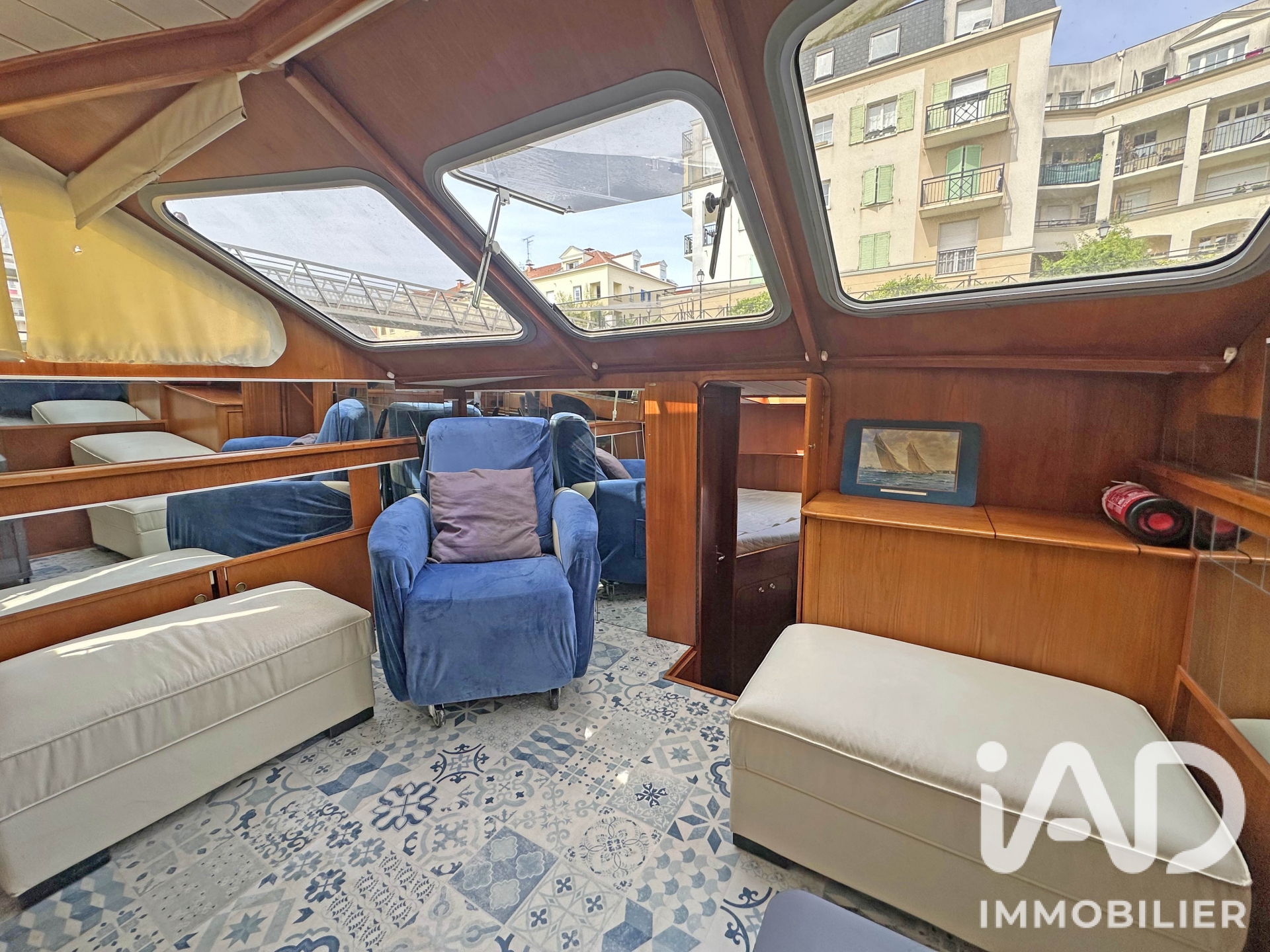 Vente appartement à Cergy (95000) : péniche 3 pièces 35 m² - 2098107 — 6