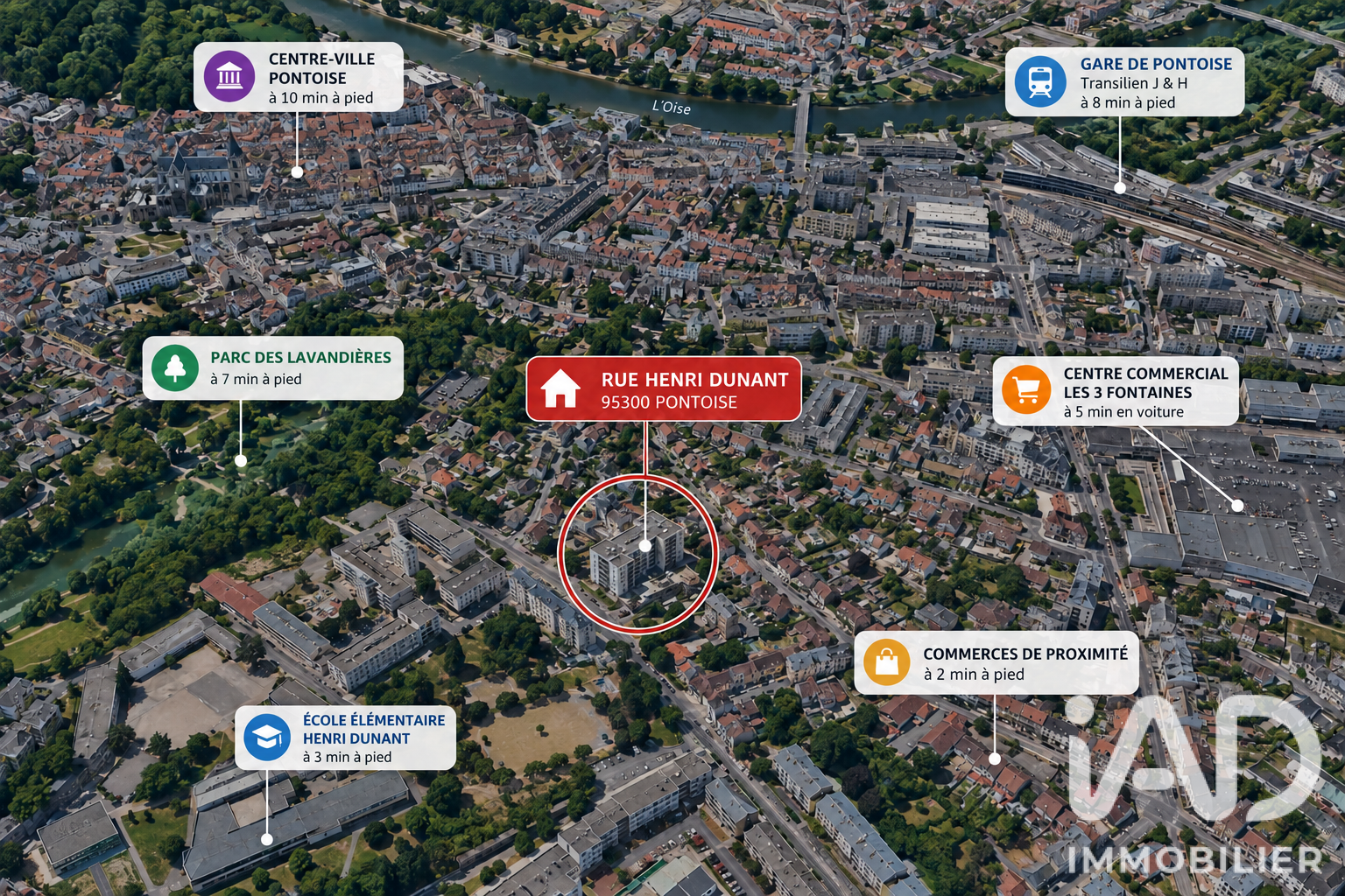 Vente appartement à Pontoise (95300) : appartement 3 pièces 65 m² - 2098019 — 6