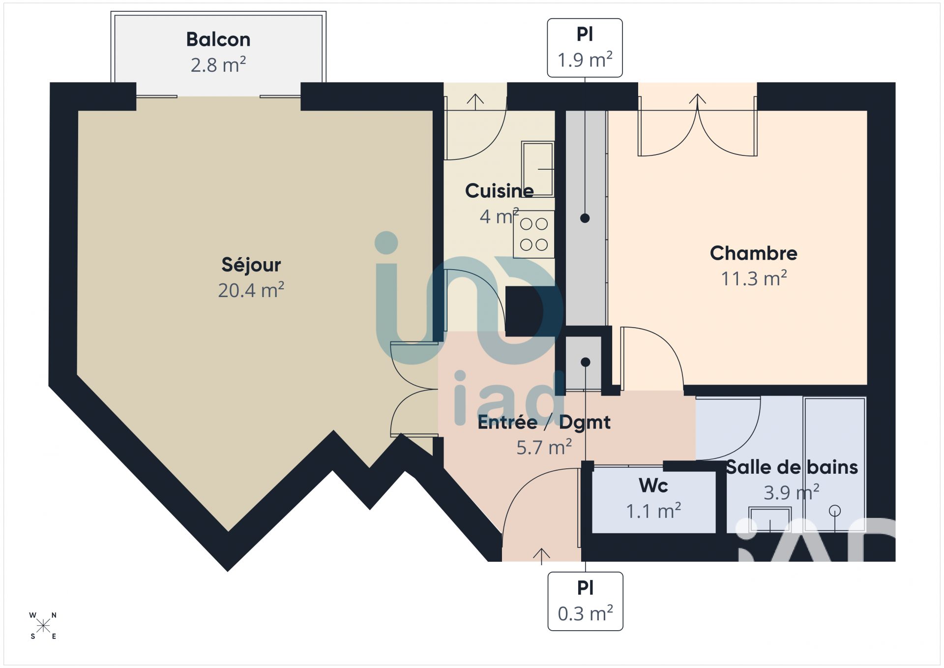 Vente appartement à Montrouge (92120) : appartement 2 pièces 48 m² - 2099755 — 13