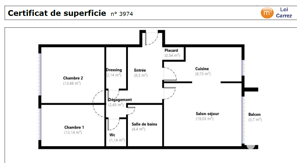 Vente appartement à Villejuif (94800) : appartement 3 pièces 72 m² - 2100519 — 18