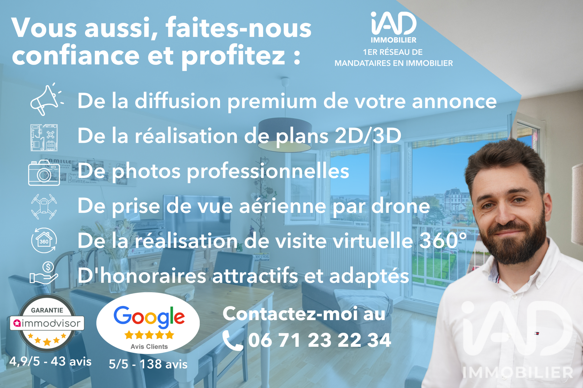 Vente appartement à Montbéliard (25200) : appartement 3 pièces 59 m² — 12