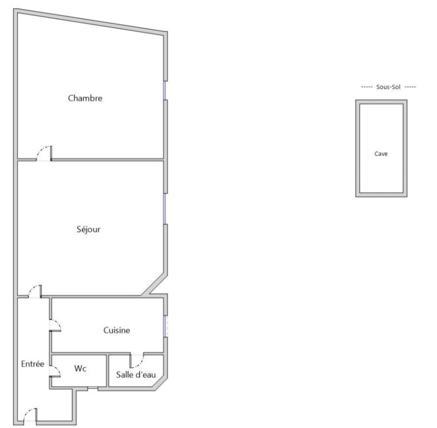 Vente appartement à Saint-Ouen-sur-Seine (93400) : appartement 2 pièces 34 m² - 2100384 — 10