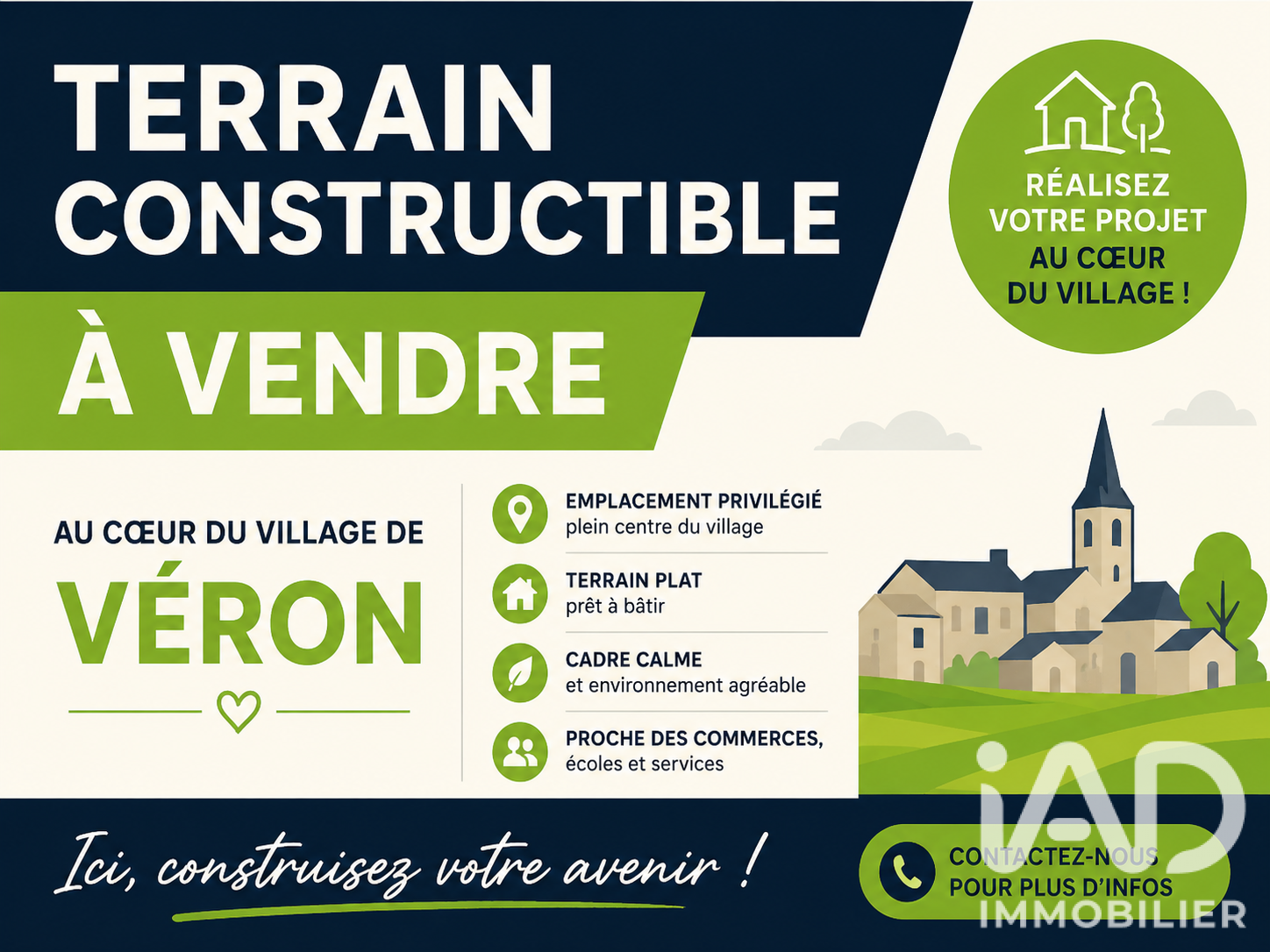 Vente Terrain à bâtir 625 m²