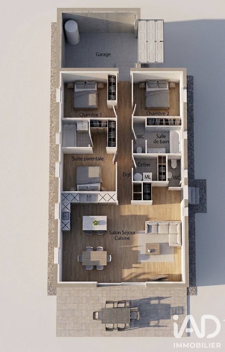 Vente maison à Connaux (30330) : maison 4 pièces 100 m² - 2101468 — 13