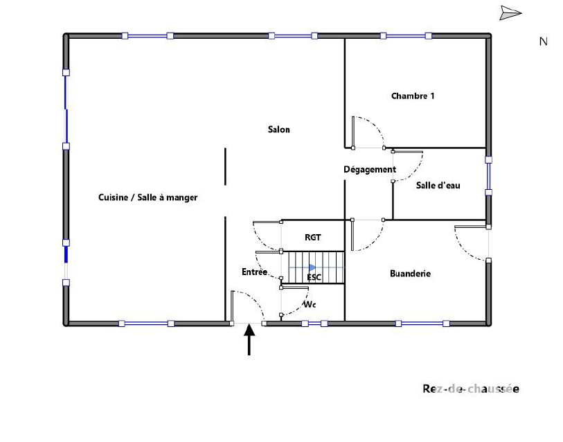 Vente maison à Oudon (44521) : maison traditionnelle 5 pièces 118 m² - 2083702 — 15