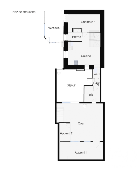 Vente maison à Audierne (29770) : longère 6 pièces 86 m² - 2102689 — 7