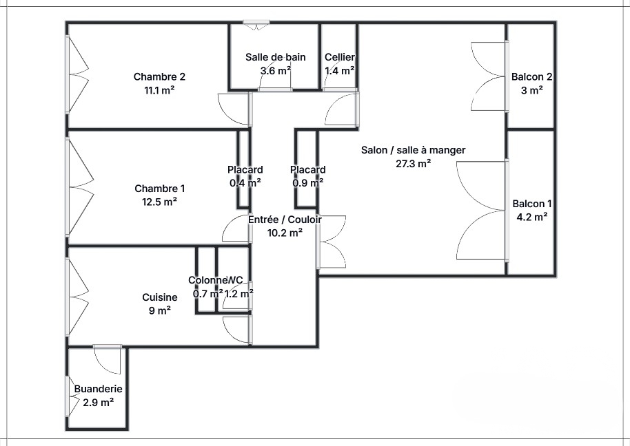 Vente appartement à Antibes (06600) : appartement 3 pièces 80 m² - 2102471 — 22