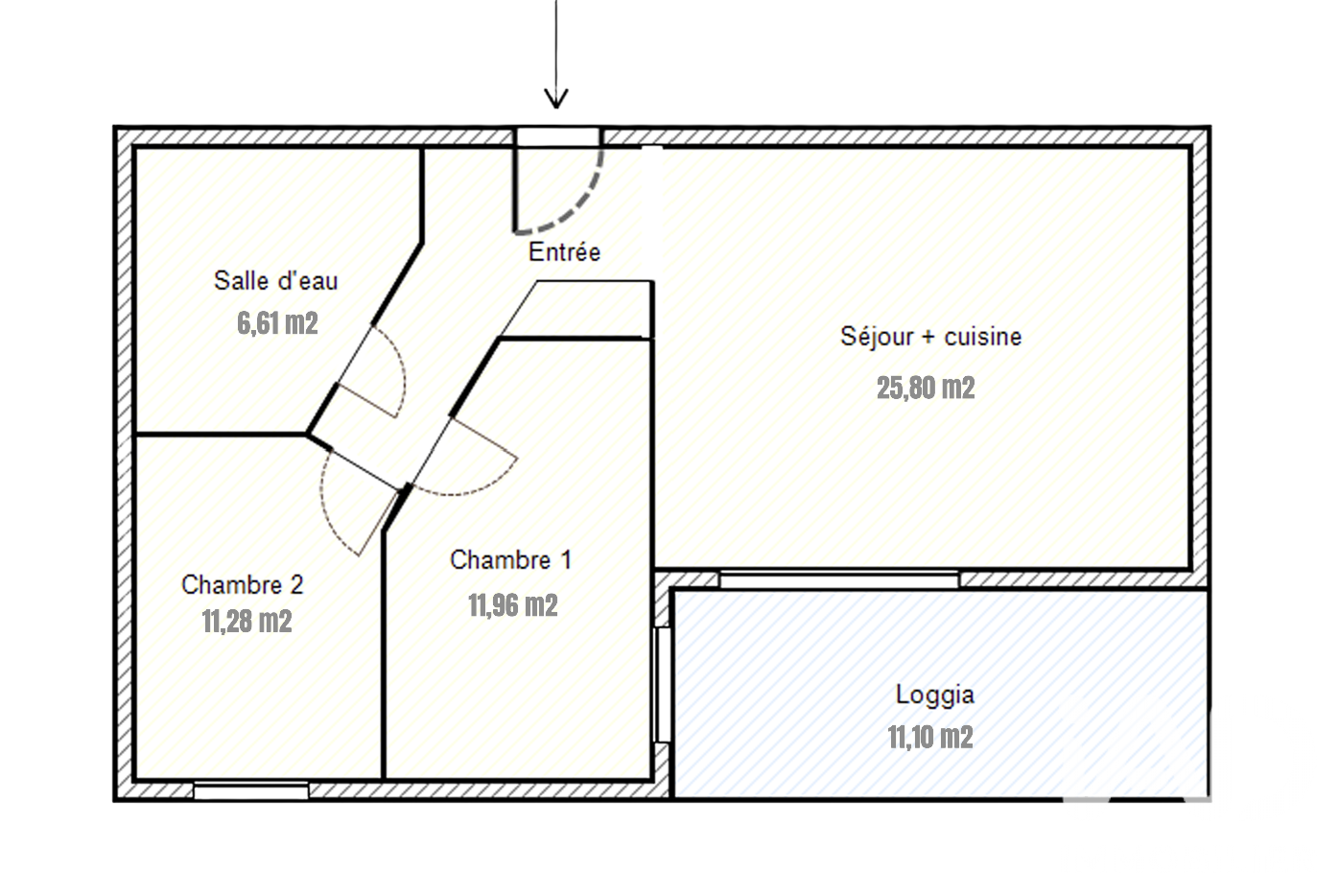 Vente appartement à Saint-Laurent-du-Var (06700) : appartement 3 pièces 62 m² - 2102720 — 12