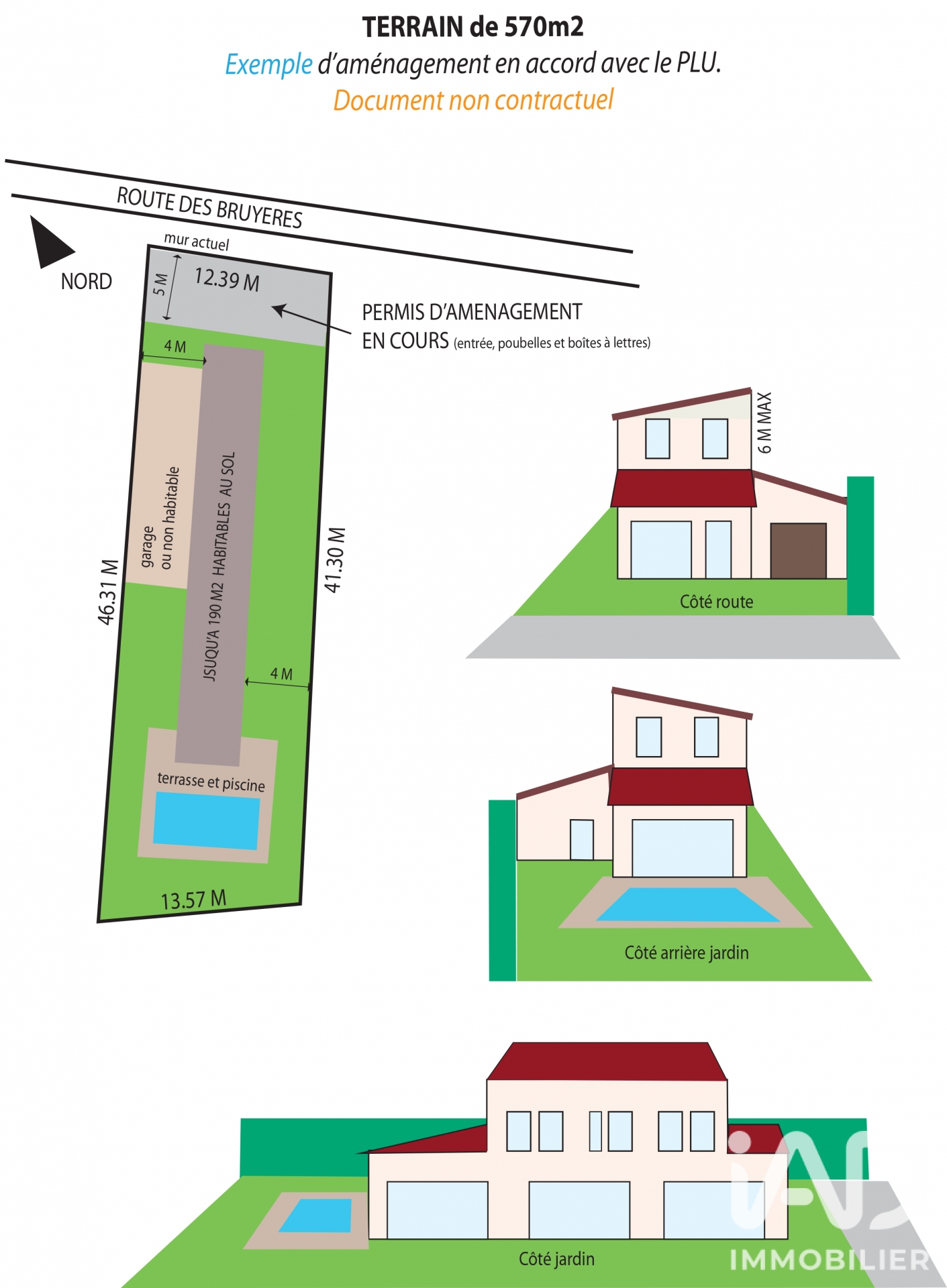 Vente Terrain 570 m²