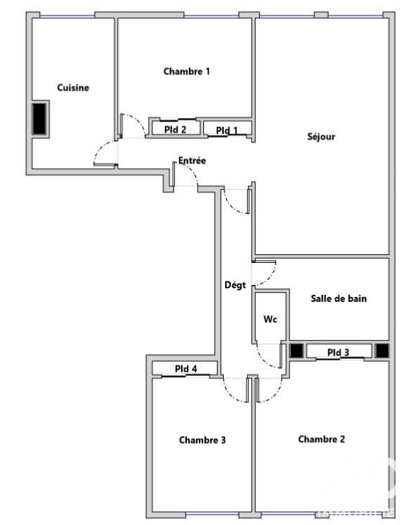Vente appartement à Sèvres (92310) : appartement 4 pièces 79 m² - 2099774 — 12
