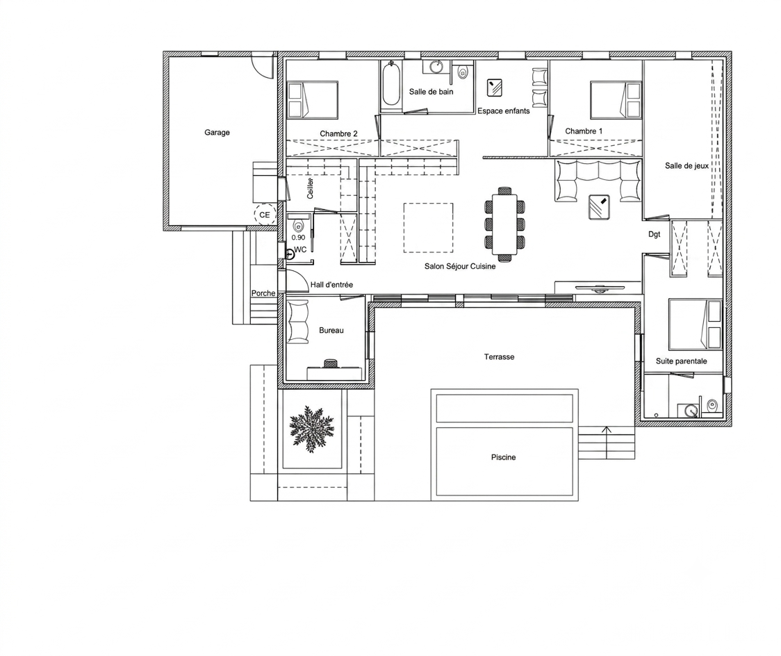 Vente maison à Saint-Victor-la-Coste (30290) : maison 7 pièces 156 m² - 2106638 — 6
