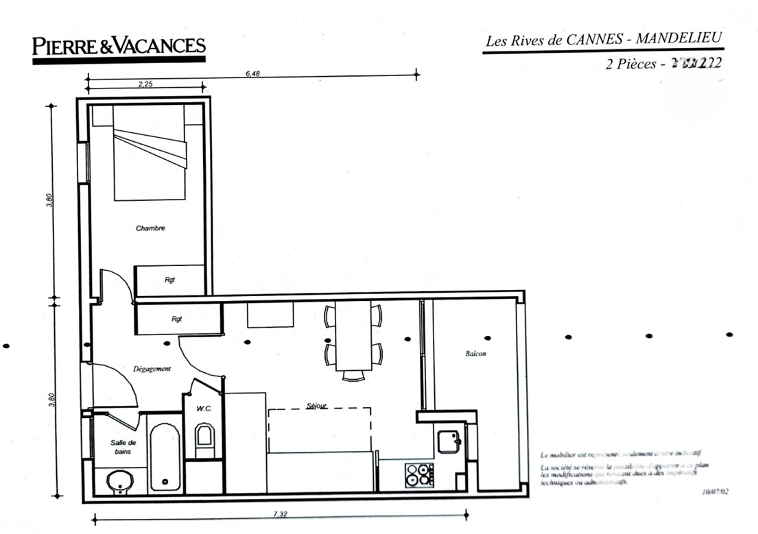 Vente appartement à Mandelieu-la-Napoule (06210) : appartement 2 pièces 33 m² - 2108747 — 7
