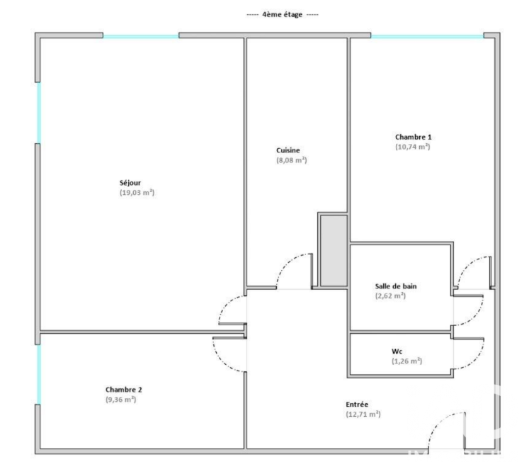 Vente appartement à Villeneuve-Saint-Georges (94190) : appartement 3 pièces 64 m² - 2106968 — 6