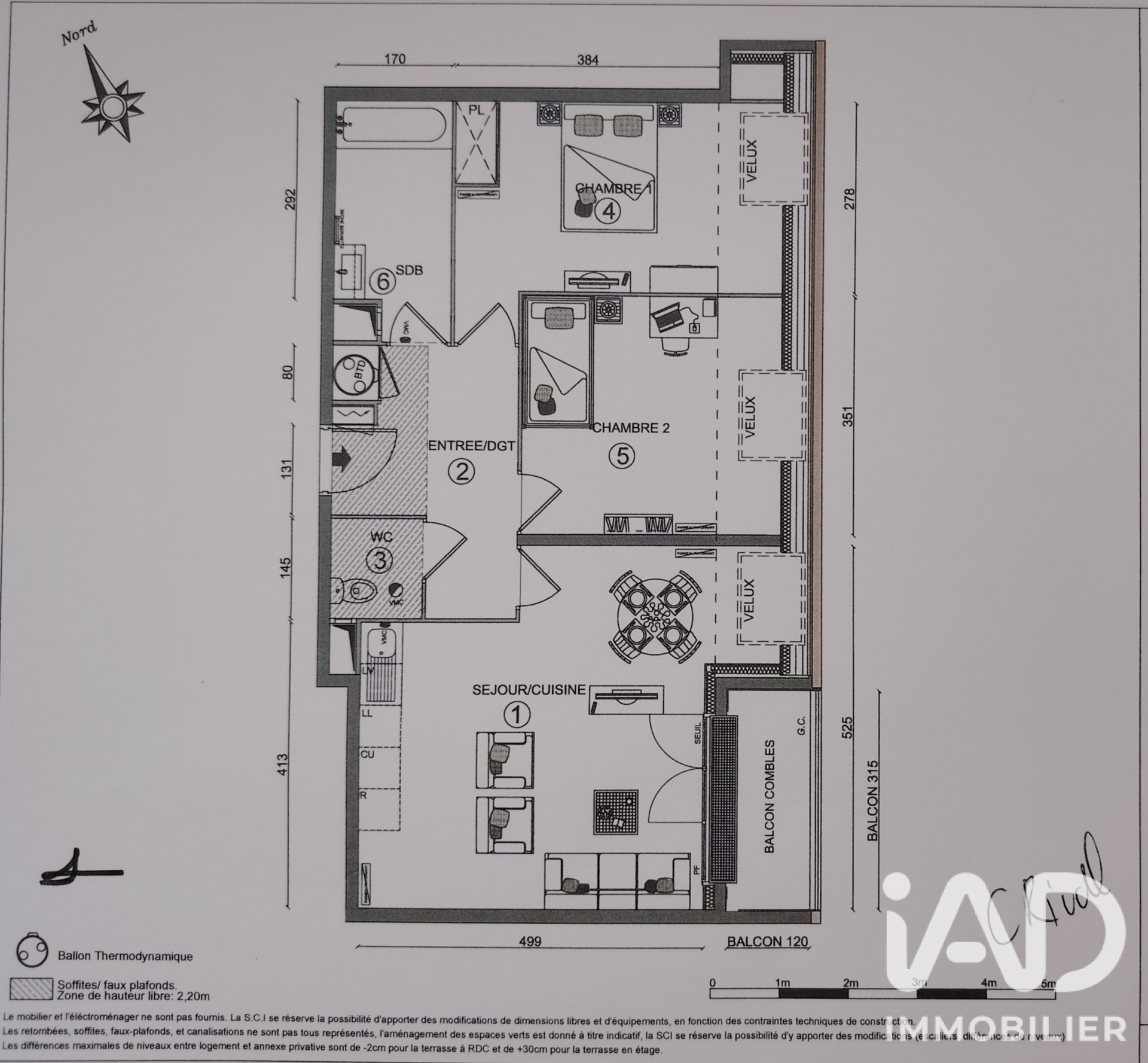 Vente appartement à Linas (91310) : appartement 3 pièces 63 m² - 2109888 — 12